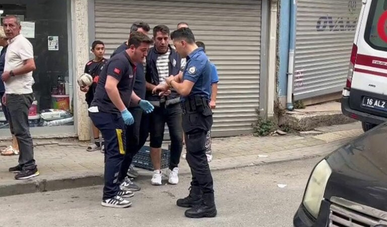 Bursa’da ihbara giden polise köpekle saldırdı : 2 polis yaralandı