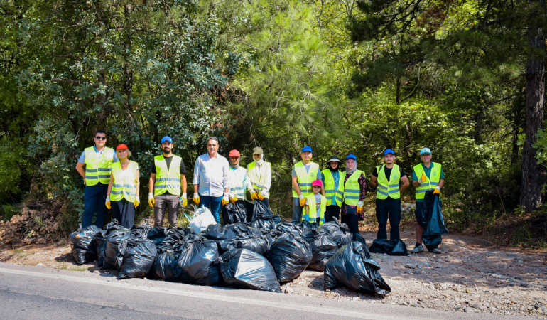 ‘TEMİZLE, YEŞERT, KORU” SEFERBERLİĞİ KESTEL’DE