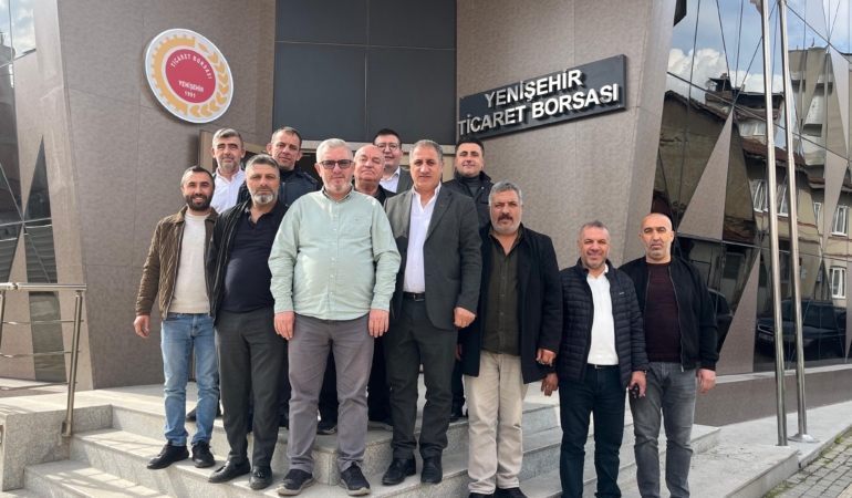 Yenişehir Bitlisliler Kültür ve Yardımlaşma Derneği Ticaret Borsasını ziyaret etti